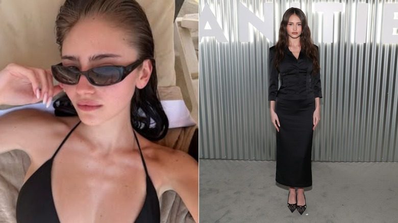 Leni Klum se détend avec des lunettes de soleil / Leni Klum assiste à un événement Vanity Fair le 11 mars 2026 à Los Angeles