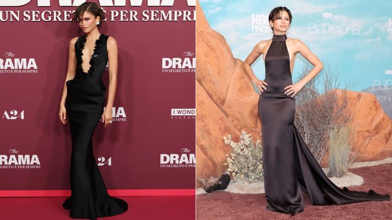 Zendaya en robes de tapis rouge et cheveux courts en 2026