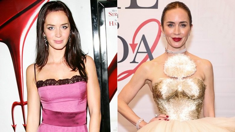 Emily Blunt à la première de Devil Wears Prada en 2006 et 2026