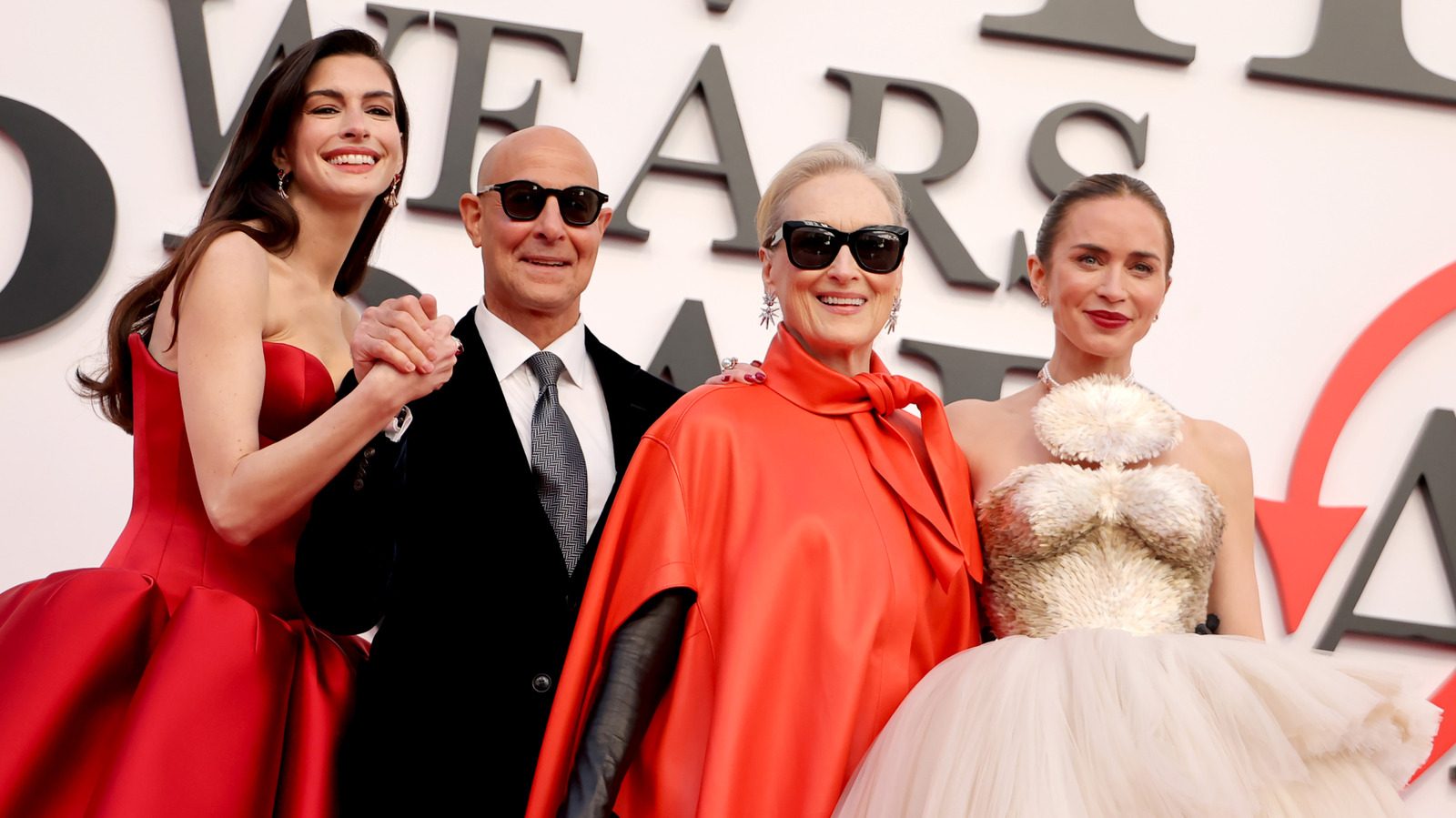 Photos du diable portant les principales dames des films Prada d'hier et d'aujourd'hui