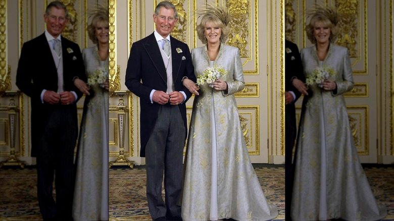 Le prince Charles et Camilla Parker Bowels le jour de leur mariage en 2005