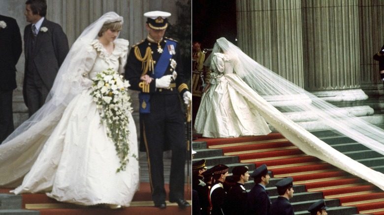 La princesse Diana et le prince Charles le jour de leur mariage en 1981
