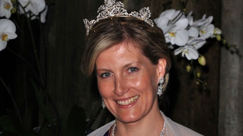 Sophie, comtesse de Wessex lors d'un mariage royal suédois