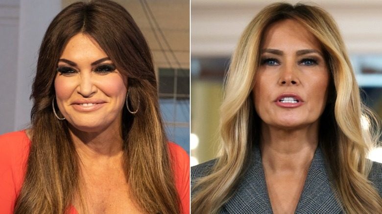 Kimberly Guilfoyle et Kristi Noem aux yeux charbonneux