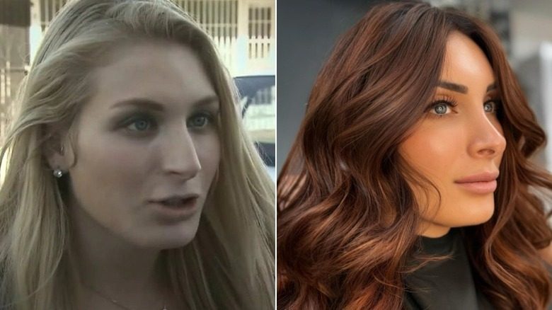 Photos de Laura Loomer avec des cheveux blonds et avec sa nouvelle teinte brune
