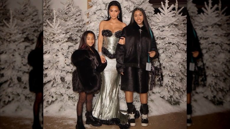 Kim Kardashian avec ses filles