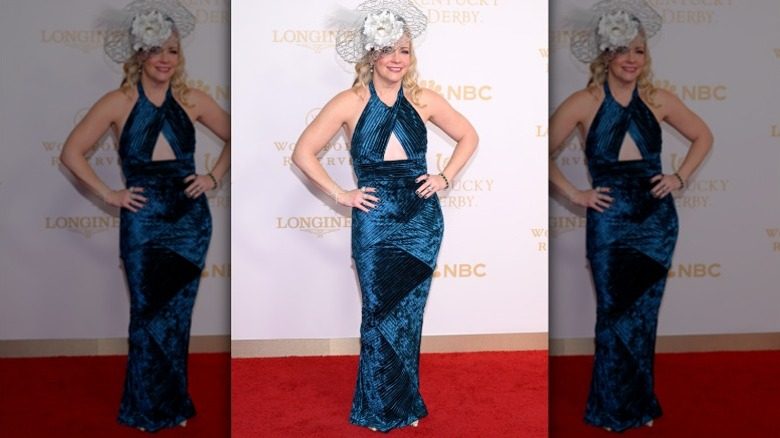 Melissa Joan Hart pose au Kentucky Derby