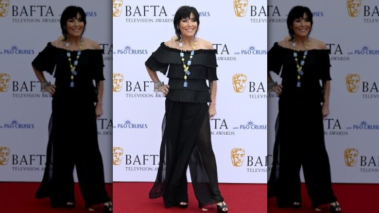 Jessie Wallace pose sur le tapis rouge des BAFTA TV Awards
