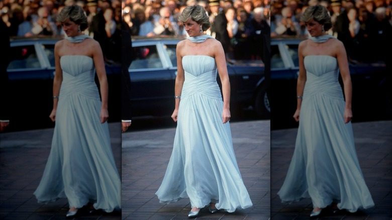 Diana, princesse de Galles, au Festival de Cannes en 1987.