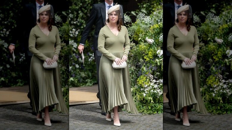 La princesse Eugénie portait une robe olive au mariage du duc de Westminster