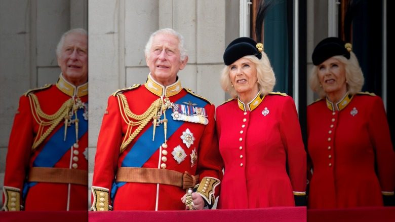 Le roi Charles et la reine Camilla lors de la cérémonie Trooping the Colour en 2023
