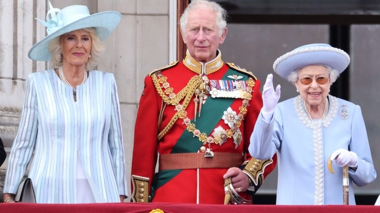 Le roi Charles et la reine Camilla lors de la cérémonie Trooping the Colour en 2022