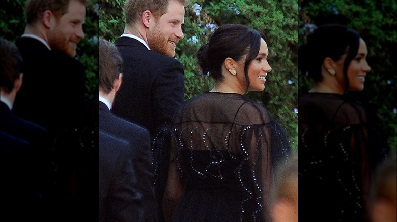 Meghan Markle et le prince Harry au mariage de Misha Nonoo.