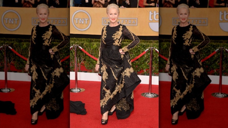 Helen Mirren pose aux SAG Awards 2014