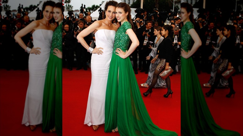 Andie MacDowell et sa fille Margaret Qualley en 2012