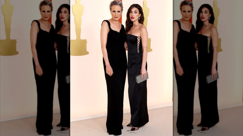 Andie MacDowell et sa fille Rainey Qualley en 2023