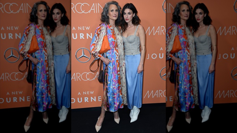 Andie MacDowell et sa fille Rainey Qualley en 2023