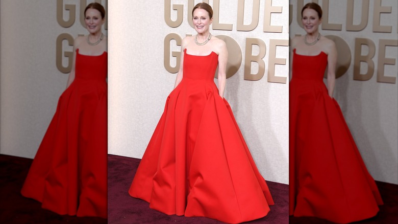 Julianne Moore à la 81e cérémonie annuelle des Golden Globe Awards à Beverly Hills en janvier 2024