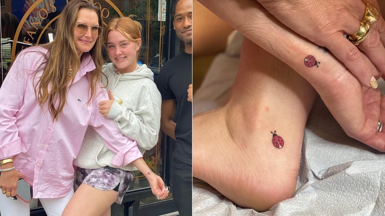 Brooke Shields et sa fille, Rowan, se sont fait tatouer des coccinelles assorties en juin 2021