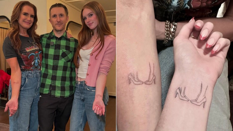 Brooke Shields et sa fille Grier avec leurs tatouages ​​assortis 20 mai 224