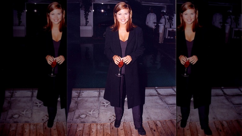 Tiffani Amber Thiessen lors d'une soirée Hugo Boss au Skybar de Los Angeles en 1997