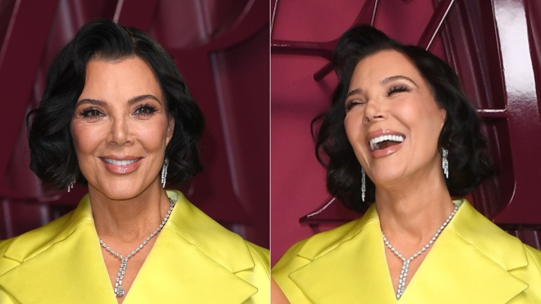 Kris Jenner avec un carré bouclé en 2025