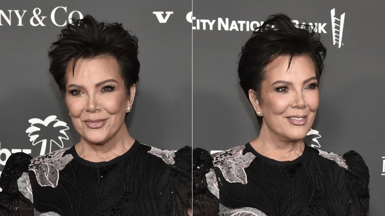 Kris Jenner avec un lutin en 2022