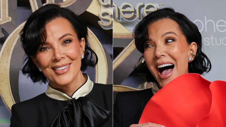 Kris Jenner avec un carré bouclé en 2025