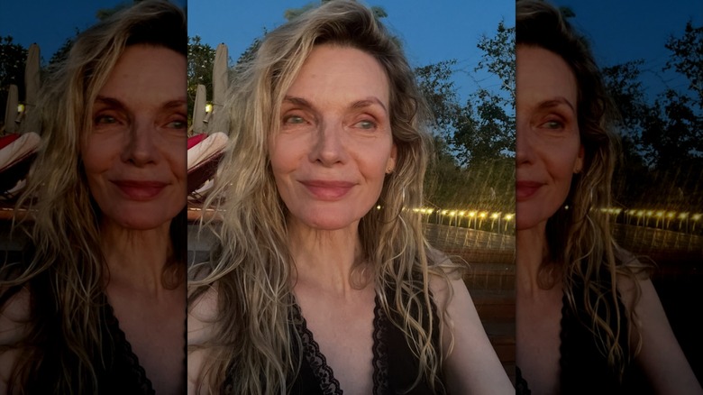 L'actrice Michelle Pfeiffer ne se maquille pas en vacances
