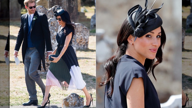 Meghan Markle et le prince Harry assistent au mariage de Charlie van Straubenzee.