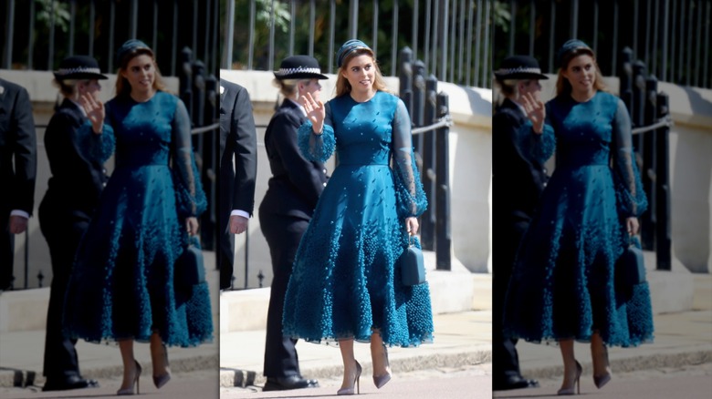 La princesse Béatrice au mariage de Meghan Markle et du prince Harry.