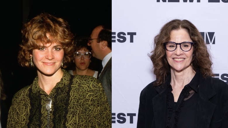 L'acteur Ally Sheedy en 1985 à gauche et 2025 à droite