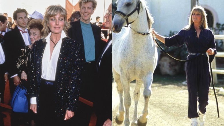 Bo Derek aux Oscars et avec un cheval dans son ranch