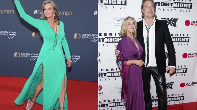 Bo Derek porte des robes colorées sur deux tapis rouges