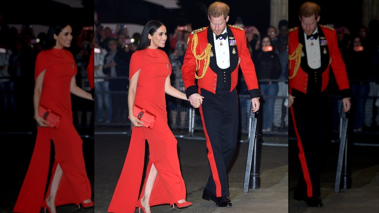 Meghan Markle porte une superbe robe rouge au Mountbatten Festival of Music au Royal Albert Hall