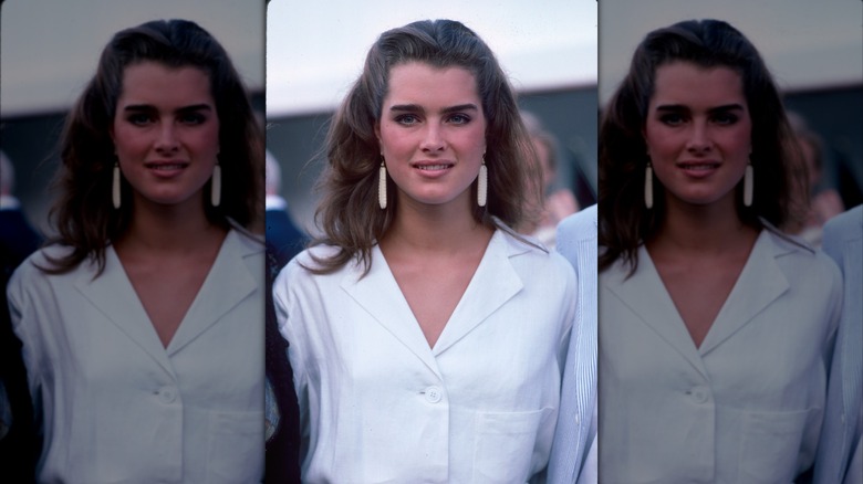 Brooke Shields alors qu'elle participe à un événement Cancer Care, New York, New York, juin 1984