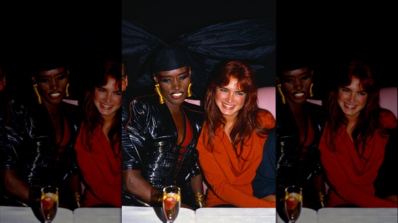 Grace Jones et Brooke Shields 1986