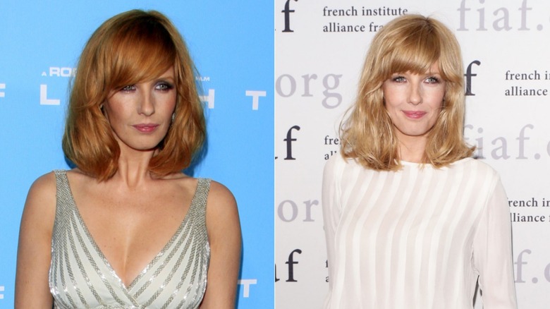 Kelly Reilly dans une robe à paillettes et une chemise blanche