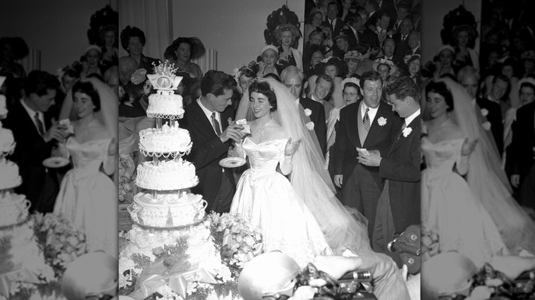 Le mariage d'Elizabeth Taylor et Conrad Hilton, 1950