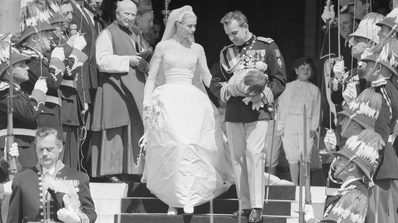 Mariage de Grace Kelly et du prince Rainier de Monaco en 1956