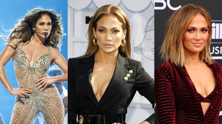 Jennifer Lopez en 2012, 2015 et 2018