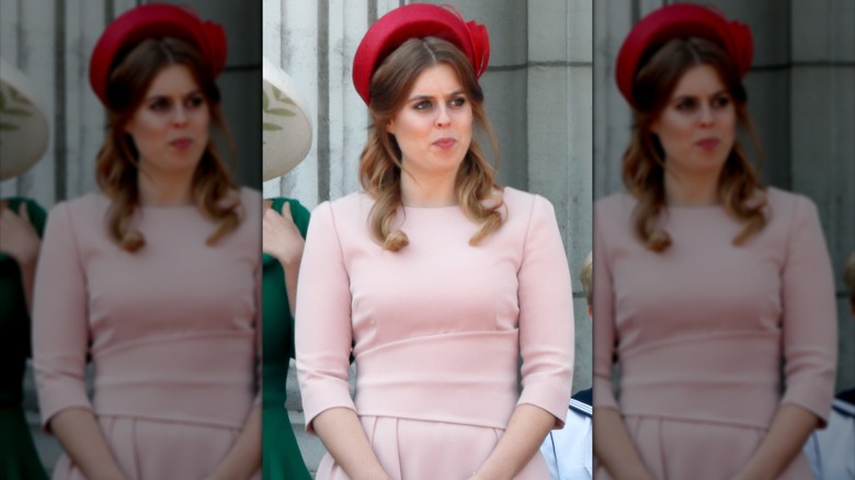 La princesse Béatrice à Trooping the Color en 2018