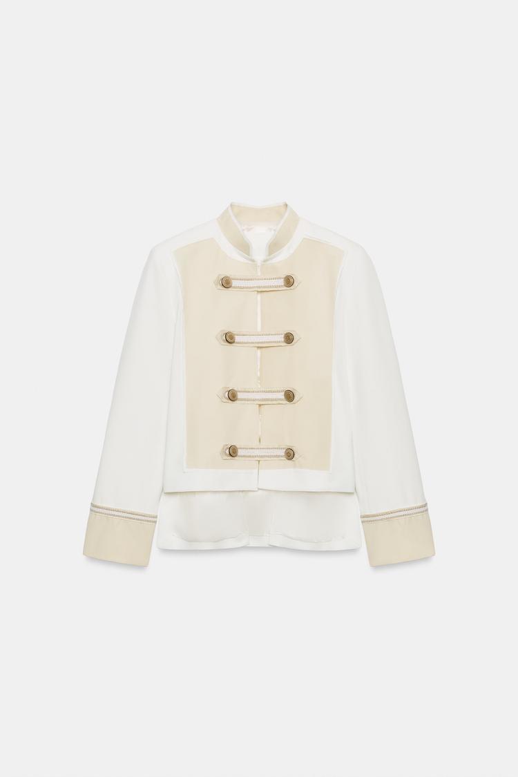 Veste esthétique militaire.