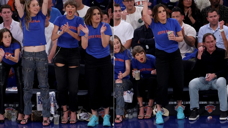 Les sœurs Haim, Taylor Swift et Mariska Hargitay au match Knicks vs Spurs