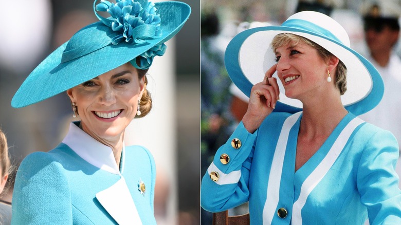 Kate Middleton à Trooping the Color 2025 et la princesse Diana au Caire, en Égypte, en 1992