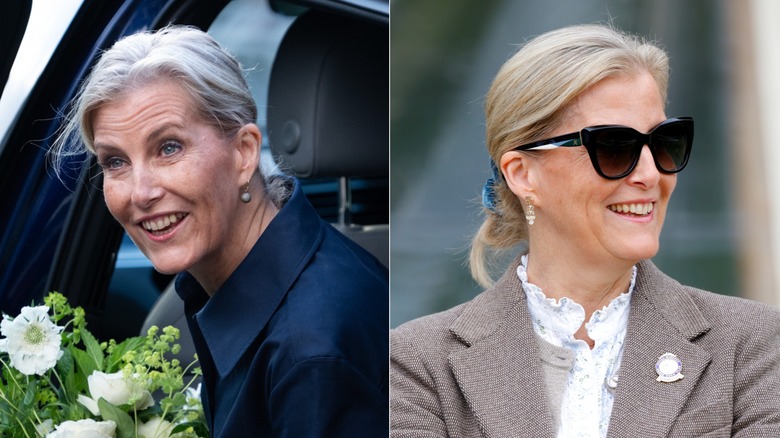 Sophie, duchesse d'Édimbourg, portant des chignons en mai 2026