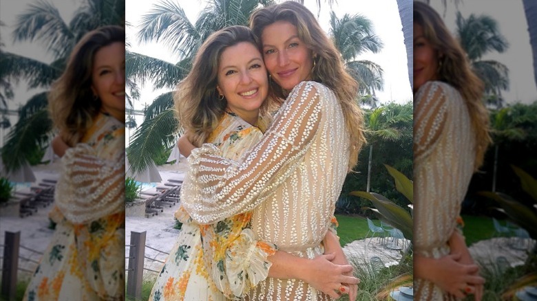 Pati et Gisele Bündchen s'embrassent