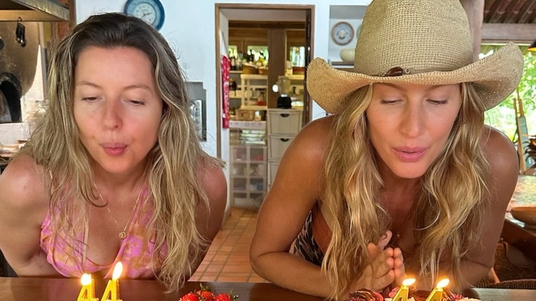 Pati et Gisele Bündchen soufflent les bougies d'anniversaire