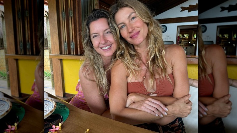 Pati et Gisele Bündchen s'embrassent