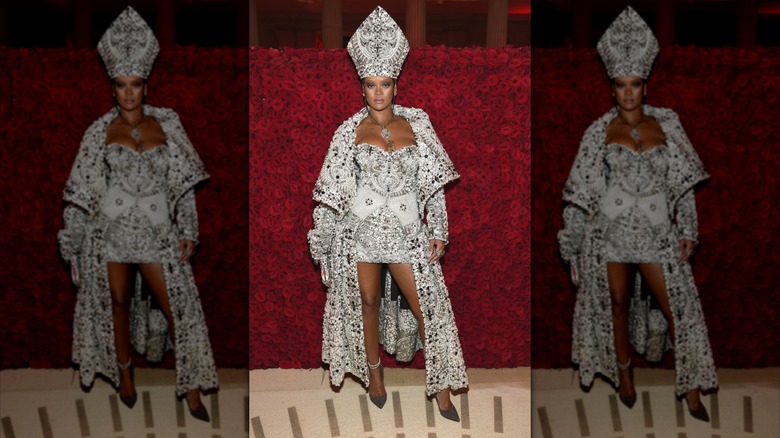 Rihanna au Met Gala à New York en mai 2018